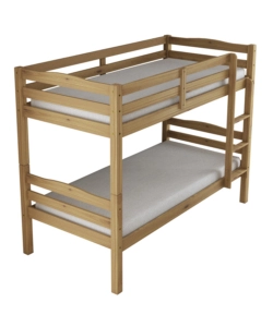 LETTO A CASTELLO "MARSIGLIA" IN PINO MASSELLO MIELE 90X190X150 CM